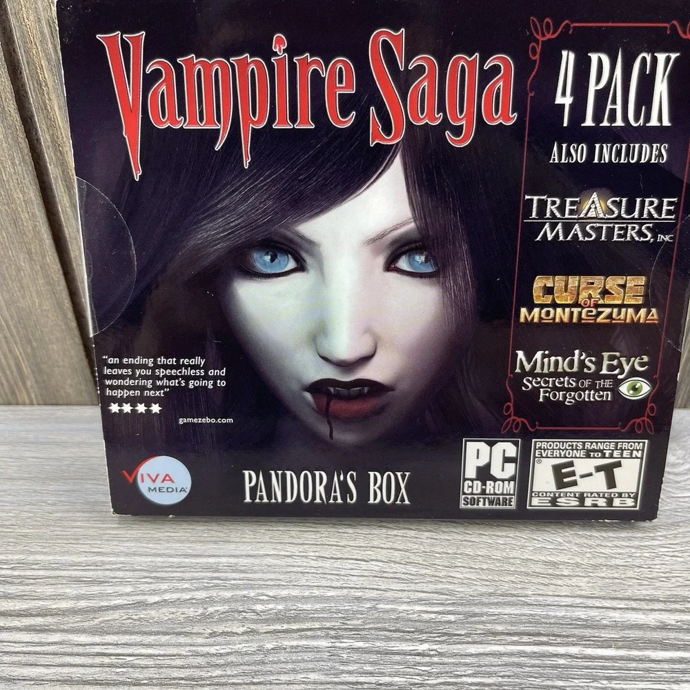 Vampire Saga Pandora's Box, Treasure Master And More Windows PC Cd Rom Games New